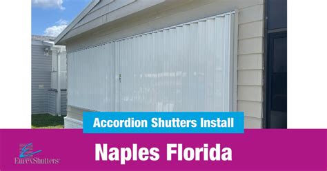 Accordion Hurricane Shutters Installation Naples - Eurex Shutters