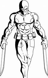 Free Printable Deadpool Coloring Pages For Kids sketch template