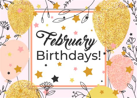 February 2019 Birthdays