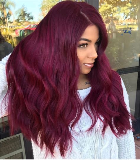 Pin by Samantha Duggins on Bold hair | Burgundy hair, Hair color burgundy, Wine hair