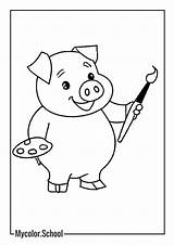 10 Pig Coloring Pages  Free Printables sketch template