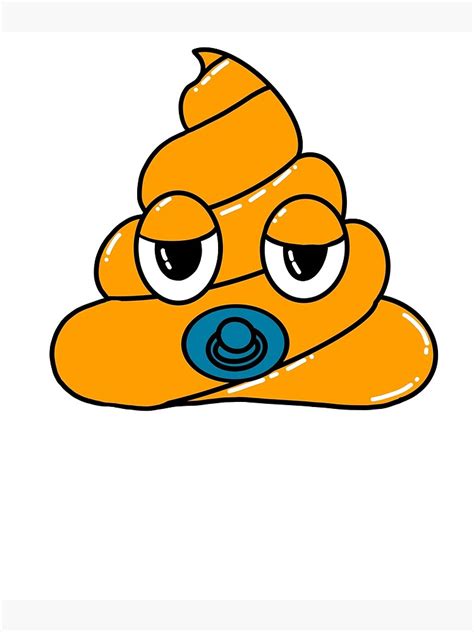 "Baby Kid Poop Emoji " Poster for Sale by livaniaapparel | Redbubble