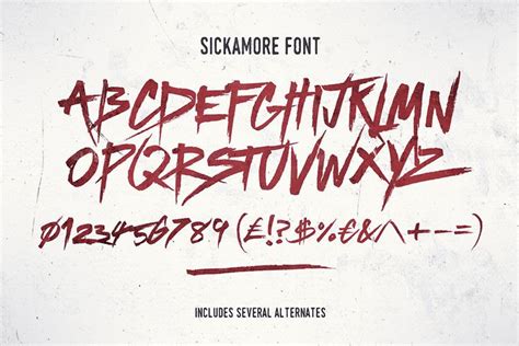 Sickamore Font - YouWorkForThem | Edgy fonts, Lettering alphabet fonts, Graffiti lettering fonts