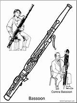 Coloring Page Bassoon – Abcteach sketch template