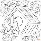 Birdhouse coloring Page  Free Printable Coloring Pages sketch template