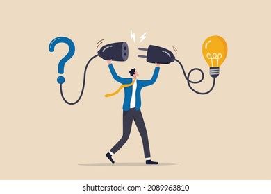 Solution Solving Problem Answer Hard Question Stock Vector (Royalty ...