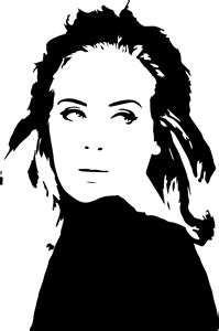 Adele Silhouette Logo Download png