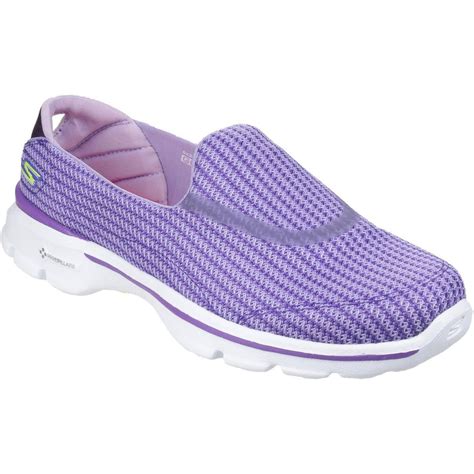 Skechers Go Walk 3 Women's Slip-ons (shoes) In Purple in Purple | Lyst