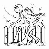 Walk Cartoon Coloring Pages sketch template