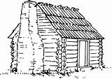 Vintage Log Cabin coloring Page  ColouringPages sketch template
