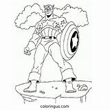 Captain America Coloring Pages Free Printable PDF sketch template