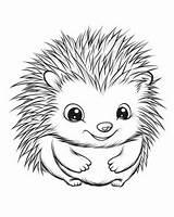 Cartoon Porcupine Coloring Pages sketch template