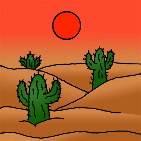 How To Draw The Sahara Desert