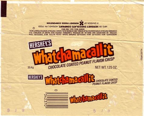 1979 Whatchamacallit – Candy Wrapper Archive