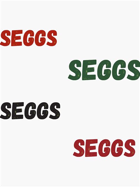 "seggs - meme Sticker" Sticker by Mcleodandrew | Redbubble