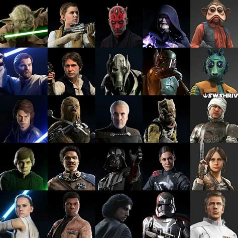 I'm very interested in buying Star Wars Battlefront 2 I'm just wondering if all these heroes are ...