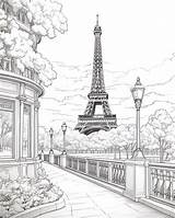 Premium Photo  Paris Coloring Pages DIY How To Recolor Your Drawings sketch template