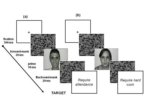 Example Trials of the Priming Experiment with Positive Prime (a) or ...