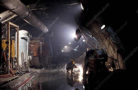 Metro train tunnel construction - Stock Image - C003/6887 - Science Photo Library