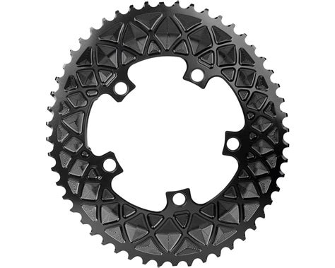 Absolute Black Premium 2x Oval Chainring (Black) (110mm BCD) (Offset N ...