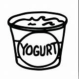 Frozen Yogurt Coloring Pages sketch template