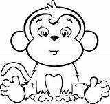 Coloring Pages Monkey Monkeys Printable Kids Cool2bkids Sketch  sketch template