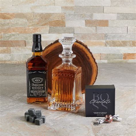 Bold Chocolate & Decanter Liquor Gift Set – liquor gift baskets – USA ...