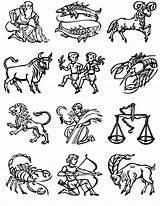 Signos Colorare Zodiacali Segni Ausmalen Sternzeichen Ausmalbilder  sketch template