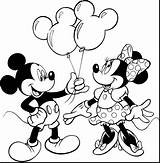 Mickey Mouse And Minnie Coloring Pages sketch template
