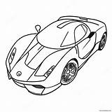 Supercar Sports Car Outline Coloring Page 810 656 sketch template