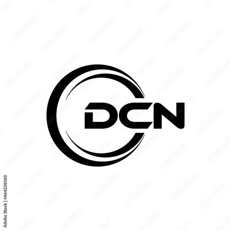 DCN letter logo design with white background in illustrator, vector ...