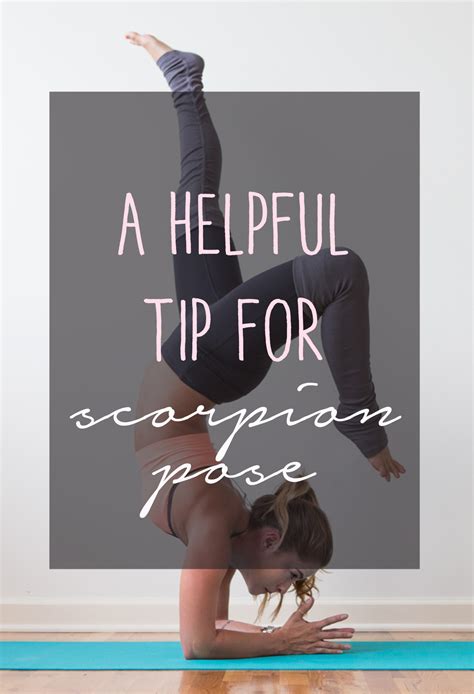 A Helpful Tip for Scorpion Pose — YOGABYCANDACE