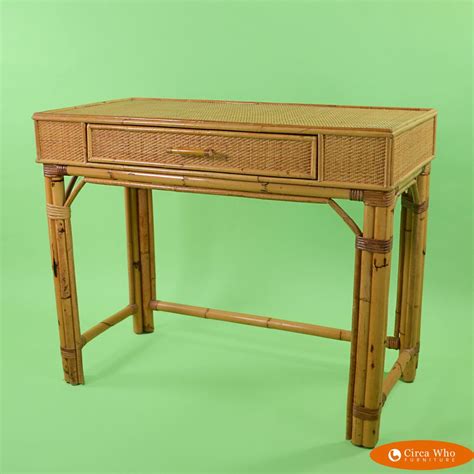 Woven Rattan Bamboo Desk | Circa Who