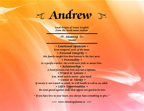 Andrew - Meaning of Name