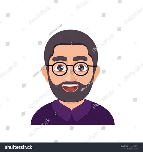 Emoji Men Emojistyle Face Vector Illustration Stock Vector (Royalty ...