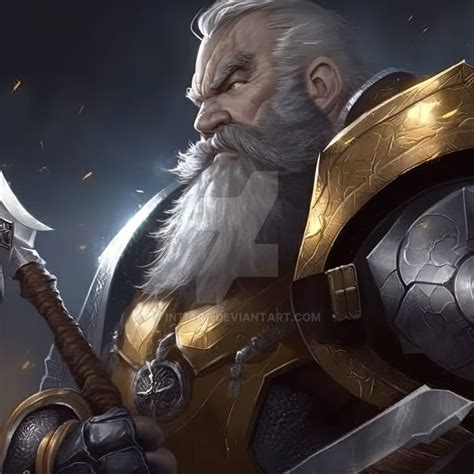 Old Dwarf Paladin by IntiArt on DeviantArt