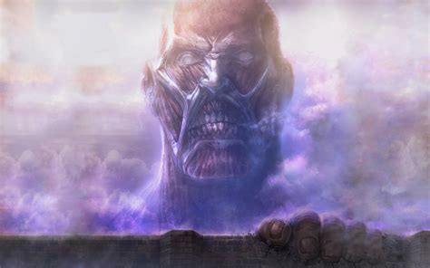 1280x720 resolution | Attack on Titans Giant face on wall HD wallpaper | Wallpaper Flare