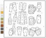 Color By Number Beer coloring Page  Free Printable Coloring Pages sketch template