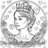Queen Of Hearts Coloring Pages  Free & Printable sketch template