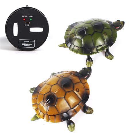 Bluelans Simulation Infrared Remote Control Electric Luminous Turtle Robot Kids Toy Gift ...