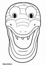 Snake Coloring Sea Pages Garter Printable Template Clipartmag Drawing  sketch template