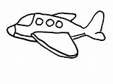 Simple Airplane Coloring Page sketch template