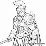 Spartan Coloring Pages  Free & Printable sketch template