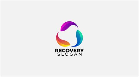 Gradient recovery vector logo design illustration 16030563 Vector Art ...