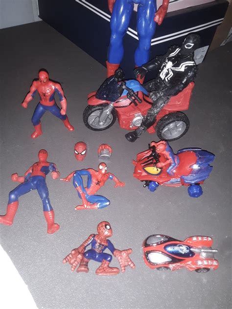 Lot of 10 vintage spiderman action figures +more BIN417 | eBay