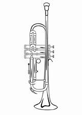 Coloring Page trumpet  Free Printables Img 10032 sketch template