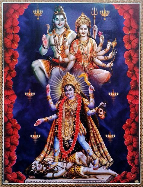 Lord Shiva with Parvati, Kali Maa - Wordzz