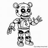 Fnaf Coloring Page & Printable  Nation sketch template