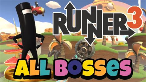 Bit Trip Runner 3 - All Bosses - YouTube