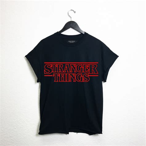 stranger things black cut t shirts - donefashion.com